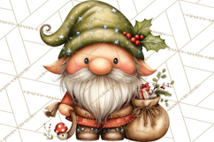 Christmas Gnome Clipart PNG, Holiday Gnomes Png Product Image 2