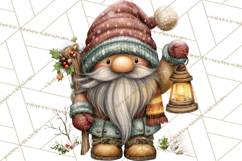 Christmas Gnome Clipart PNG, Holiday Gnomes Png Product Image 3