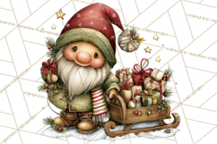 Christmas Gnome Clipart PNG, Holiday Gnomes Png Product Image 5