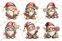 Christmas Gnome Clipart PNG, Holiday Gnomes Png Product Image 8