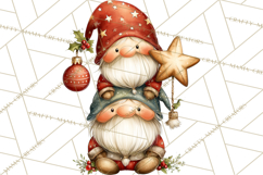 Christmas Gnome Clipart PNG, Holiday Gnomes Png Product Image 2