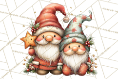 Christmas Gnome Clipart PNG, Holiday Gnomes Png Product Image 3