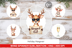 Wind Spinner Watercolor Holiday Hangover Product Image 1