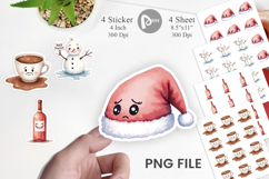 Sticker Watercolor Holiday Hangover Product Image 1