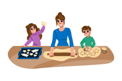 gingerbread holiday holiday cookies vector Product Image 1