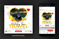 Holiday Love Travel Instagram and Facebook Post Template Product Image 2
