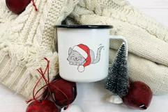 Christmas Kitties - Festive Cats Line Art Clip art & Pattern Product Image 10