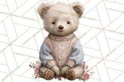 Christmas Morning Clipart, Holiday Kids Digital Art PNG Product Image 3