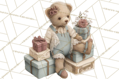 Christmas Morning Clipart, Holiday Kids Digital Art PNG Product Image 2