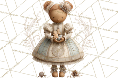 Christmas Morning Clipart, Holiday Kids Digital Art PNG Product Image 3