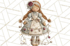 Christmas Morning Clipart, Holiday Kids Digital Art PNG Product Image 4