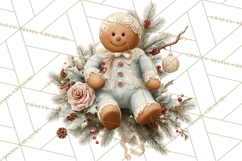 Christmas Morning Clipart, Holiday Kids Digital Art PNG Product Image 2