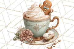 Christmas Morning Clipart, Holiday Kids Digital Art PNG Product Image 3