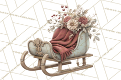 Christmas Morning Clipart, Holiday Kids Digital Art PNG Product Image 2