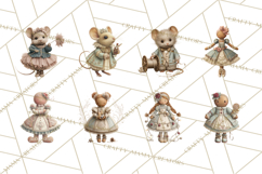 Christmas Morning Clipart, Holiday Kids Digital Art PNG Product Image 7