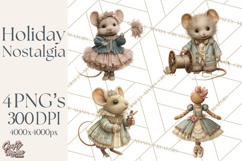 Christmas Morning Clipart, Holiday Kids Digital Art PNG Product Image 1