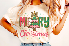Merry Christmas PNG, Holiday PNG, Preppy PNG, Santa PNG Product Image 2