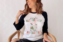 Jingle All the Way Bookstore PNG Sublimation Design Product Image 2