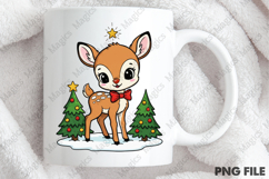 Holiday Retro Reindeer Christmas Png Product Image 4