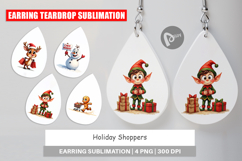 Holiday Shoppers Earring Product Image 1