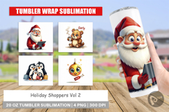 Holiday Shoppers Tumbler Product Image 1