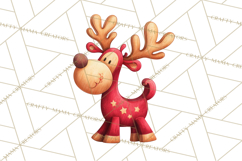 Christmas Sleighs Clipart PNG, Holiday Vehicles &amp; Reindeer Product Image 2