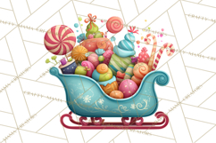 Christmas Sleighs Clipart PNG, Holiday Vehicles &amp; Reindeer Product Image 4