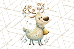 Christmas Sleighs Clipart PNG, Holiday Vehicles &amp; Reindeer Product Image 2