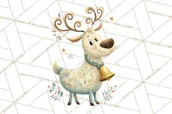 Christmas Sleighs Clipart PNG, Holiday Vehicles & Reindeer Product Image 2