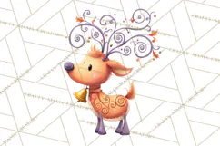 Christmas Sleighs Clipart PNG, Holiday Vehicles & Reindeer Product Image 3