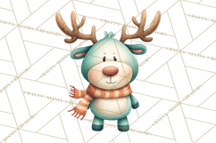 Christmas Sleighs Clipart PNG, Holiday Vehicles &amp; Reindeer Product Image 4