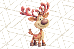 Christmas Sleighs Clipart PNG, Holiday Vehicles &amp; Reindeer Product Image 3