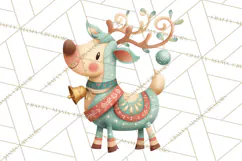 Christmas Sleighs Clipart PNG, Holiday Vehicles & Reindeer Product Image 5
