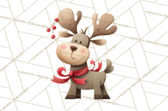 Christmas Sleighs Clipart PNG, Holiday Vehicles &amp; Reindeer Product Image 4