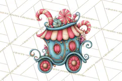 Christmas Sleighs Clipart PNG, Holiday Vehicles & Reindeer Product Image 5