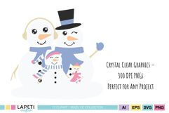 Holiday snowman images for crafting