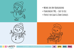 christmas snowman digital stamps for kids worksheets