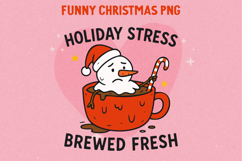 Funny Sarcastic Christmas Illustration, Sublimation PNG. Product Image 1