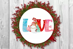 Christmas Gnome Love Sublimation I Holiday Sublimation Design Ideas