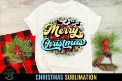 Retro Merry Christmas Sublimation I Holiday Sublimation PNG