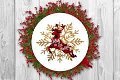  Christmas Deer With Snowflakes I Holiday Sublimation Idea I Joy to the World