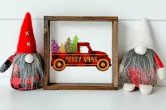 christmas truck sublimation design- holiday sublimation design