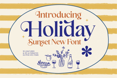 Holiday Sunset - Elegant Display Serif Font Product Image 1