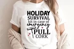 holiday survival kit, wine bag, Wine Bag, wine gift, hostess gift, wine gift bag, Wine Tote, Survival Kit, funny wine svg