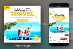Holiday Tour And Travel Adventure Social Media Post Design Product Image 2
