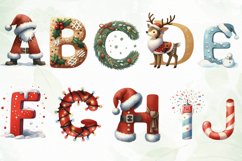 Holiday Typeface And Alphabet Clipart Product Image 2