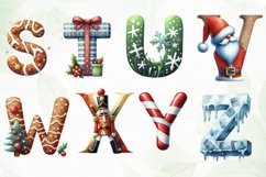 Holiday Typeface And Alphabet Clipart Product Image 4