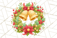 Christmas Wreaths Clipart PNG, Cute Cartoon Holiday Objects Product Image 3