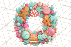 Christmas Wreaths Clipart PNG, Cute Cartoon Holiday Objects Product Image 2