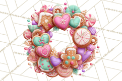 Christmas Wreaths Clipart PNG, Cute Cartoon Holiday Objects Product Image 5